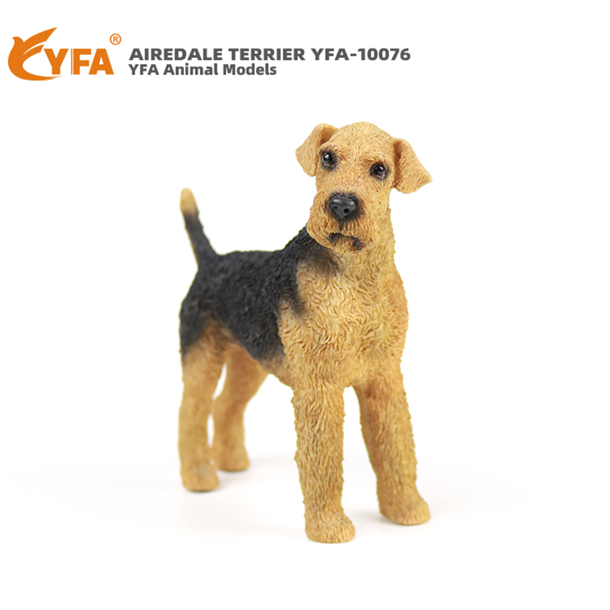 JJM Airedale Terrier Dog Pet Figure Canidae Animal Collector Car Decoration Toy Crafts Souvenirs Soldier Hand-made Collection