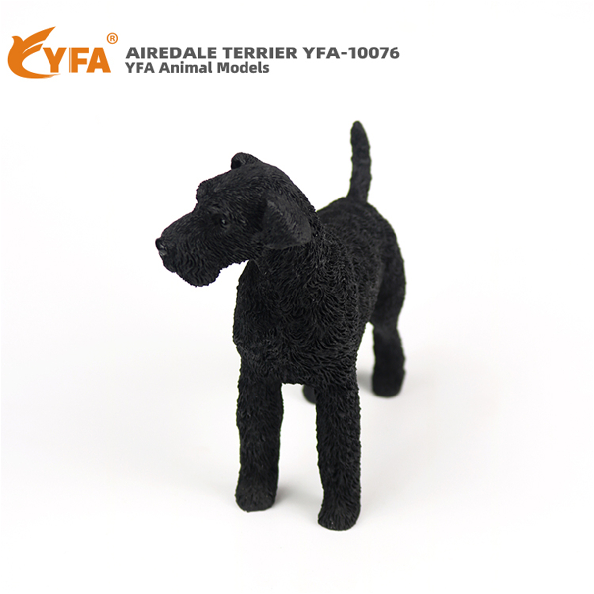 JJM Airedale Terrier Dog Pet Figure Canidae Animal Collector Car Decoration Toy Crafts Souvenirs Soldier Hand-made Collection