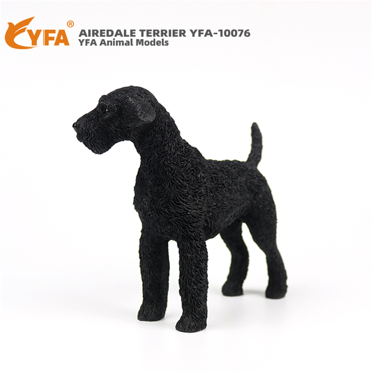 JJM Airedale Terrier Dog Pet Figure Canidae Animal Collector Car Decoration Toy Crafts Souvenirs Soldier Hand-made Collection