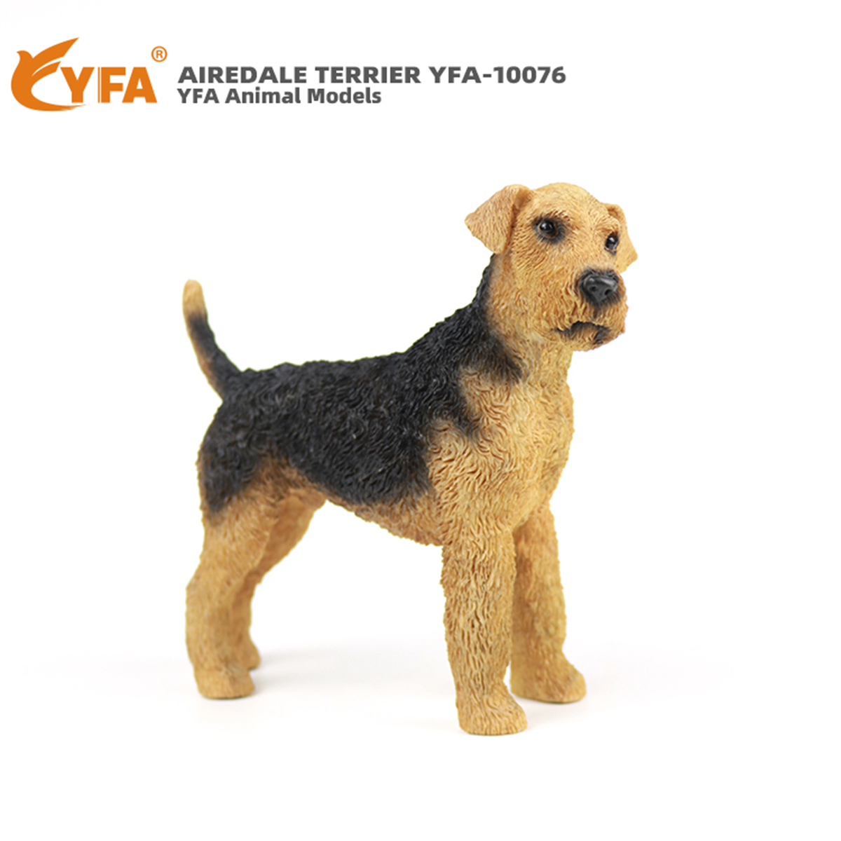 JJM Airedale Terrier Dog Pet Figure Canidae Animal Collector Car Decoration Toy Crafts Souvenirs Soldier Hand-made Collection