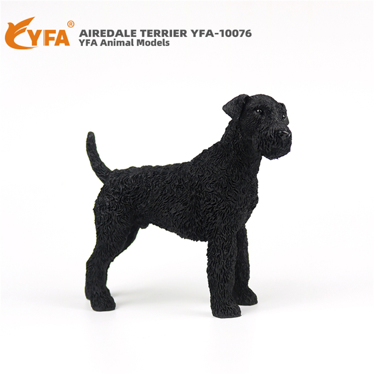 JJM Airedale Terrier Dog Pet Figure Canidae Animal Collector Car Decoration Toy Crafts Souvenirs Soldier Hand-made Collection