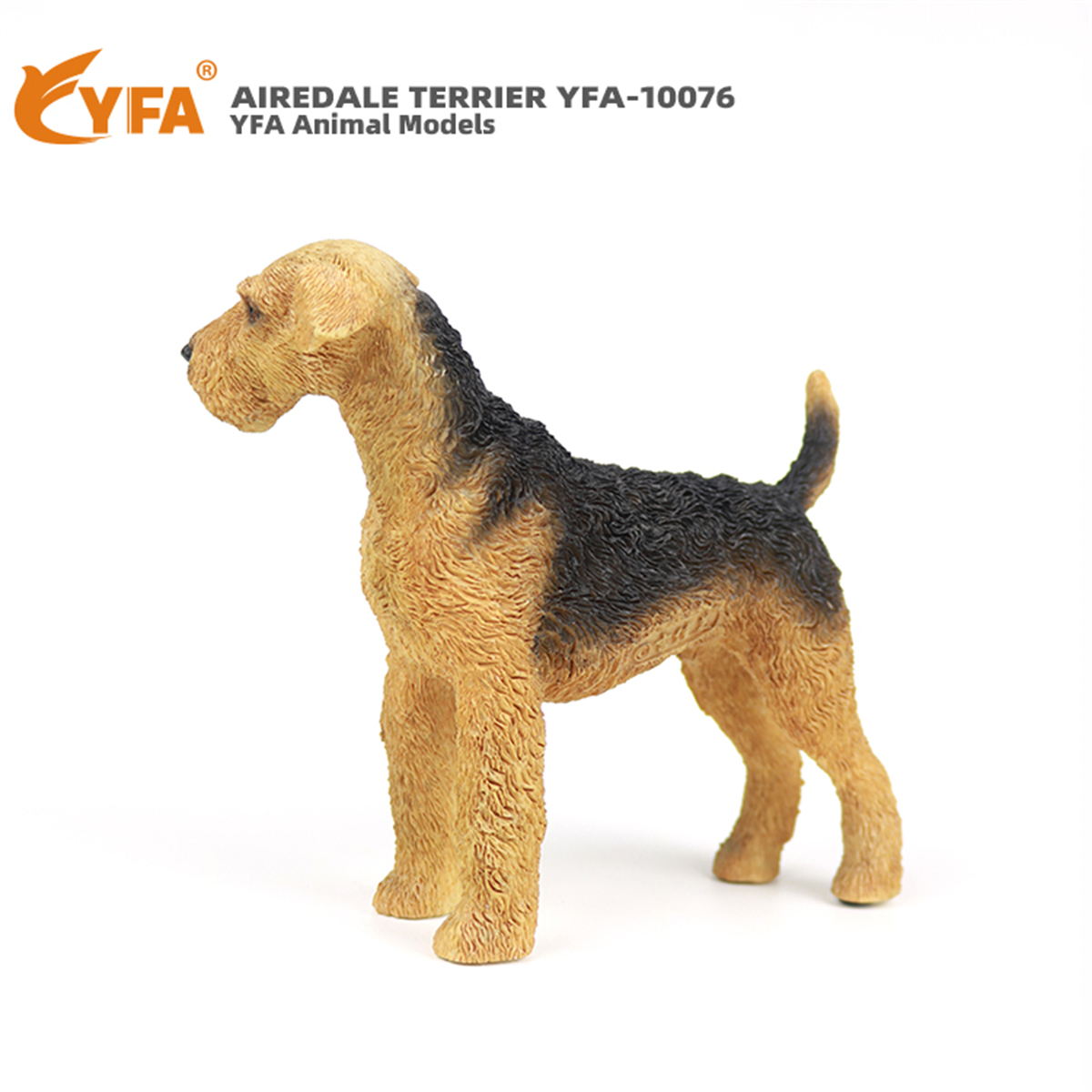 JJM Airedale Terrier Dog Pet Figure Canidae Animal Collector Car Decoration Toy Crafts Souvenirs Soldier Hand-made Collection