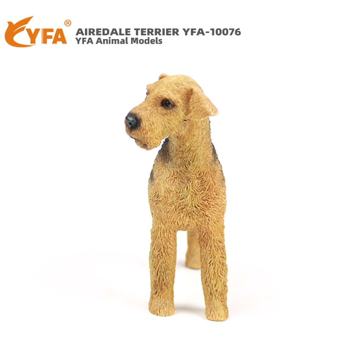 JJM Airedale Terrier Dog Pet Figure Canidae Animal Collector Car Decoration Toy Crafts Souvenirs Soldier Hand-made Collection