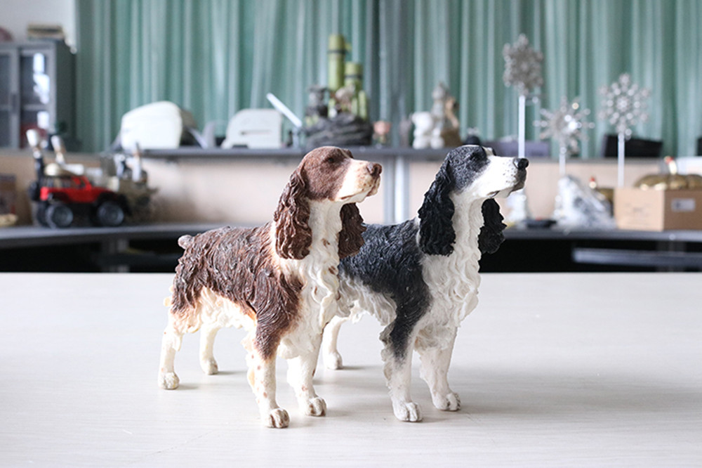 JJM English Springer Spaniel Dog Pet Figure Canidae Animal Collector Toys Resin Model Educational for Children Gift Car Decor JJM English Springer Spaniel Dog Pet Figure Canidae Animal Collector Toys Resin Model Educational for Children Gift Car Decor