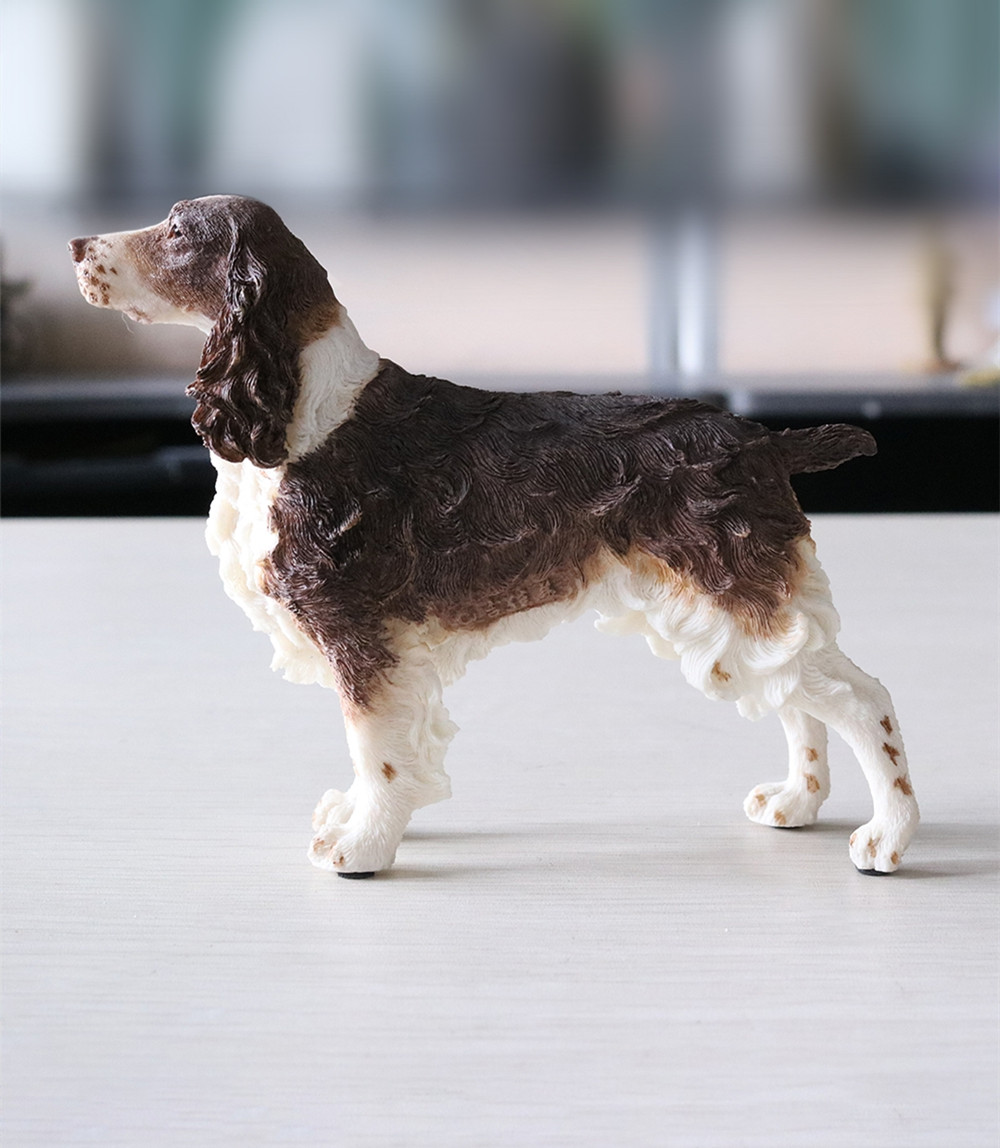 JJM English Springer Spaniel Dog Pet Figure Canidae Animal Collector Toys Resin Model Educational for Children Gift Car Decor JJM English Springer Spaniel Dog Pet Figure Canidae Animal Collector Toys Resin Model Educational for Children Gift Car Decor