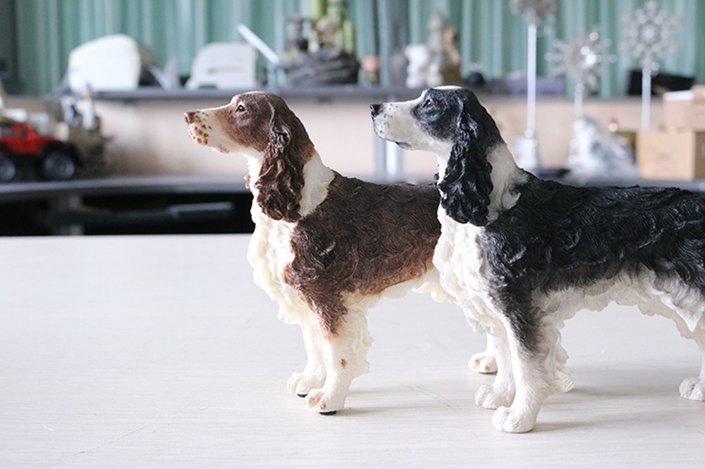 JJM English Springer Spaniel Dog Pet Figure Canidae Animal Collector Toys Resin Model Educational for Children Gift Car Decor JJM English Springer Spaniel Dog Pet Figure Canidae Animal Collector Toys Resin Model Educational for Children Gift Car Decor