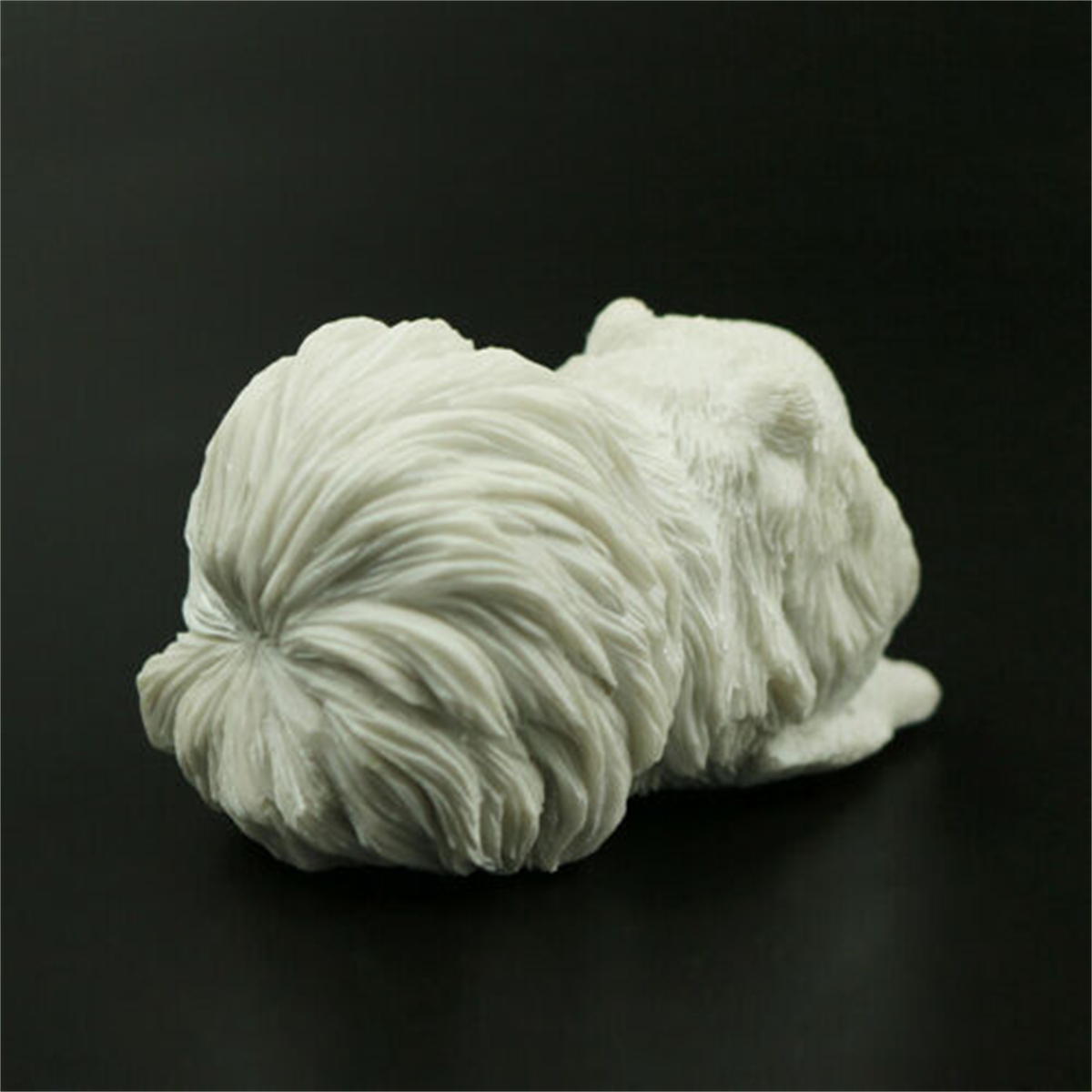 JJM Lovely Pomeranian Dog Pet Figure Animal Model Collector Toy Decoration Gift Crafts Souvenirs Car Decor Simulation Unisex