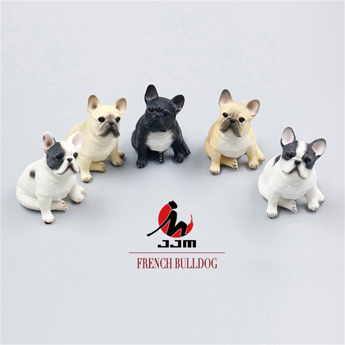 JJM French Bulldog Statue Pet Animal Figure Model Toy Collector Decor Kid Gift Car Decoration French Cow Resin Crafts Souvenirs