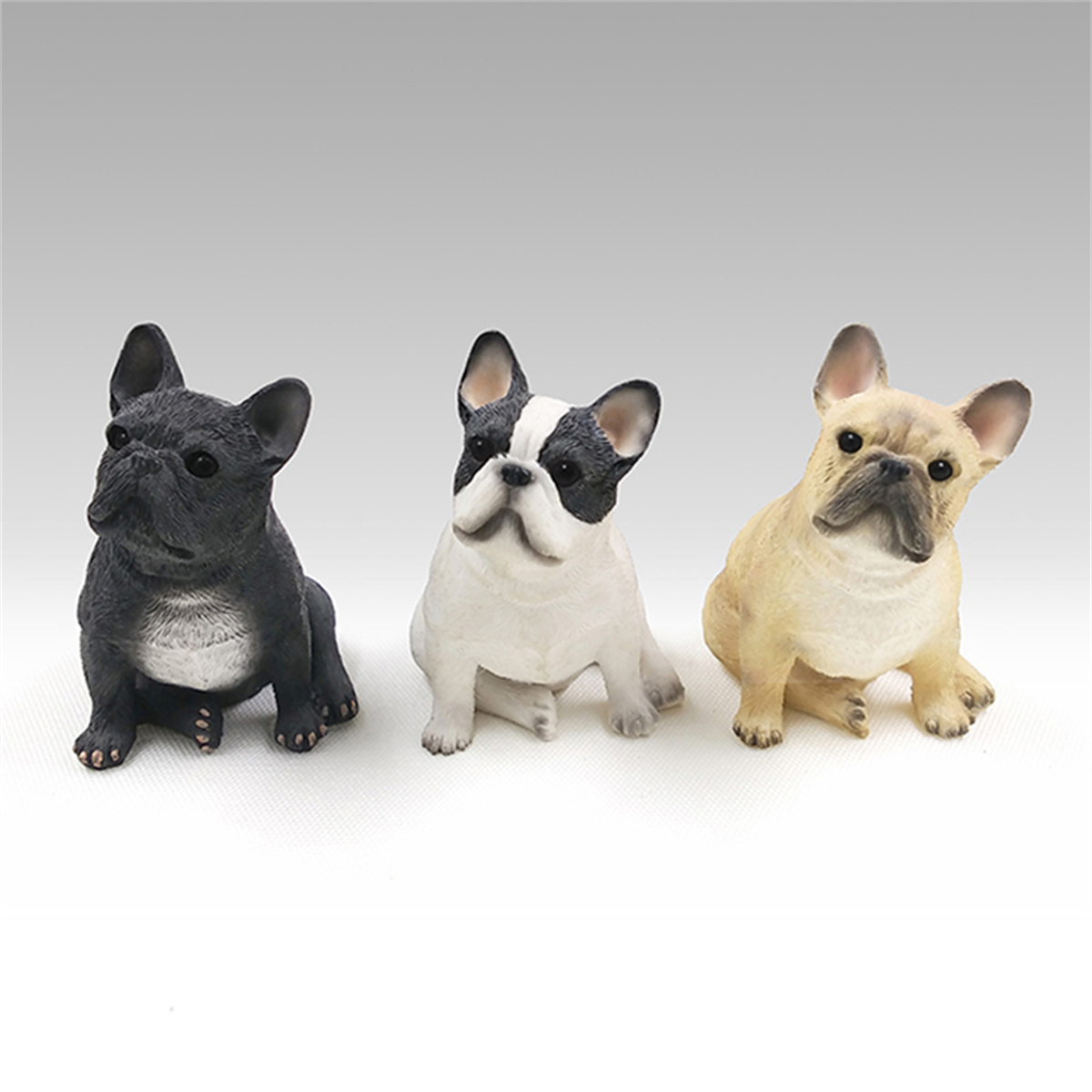 JJM French Bulldog Statue Pet Animal Figure Model Toy Collector Decor Kid Gift Car Decoration French Cow Resin Crafts Souvenirs