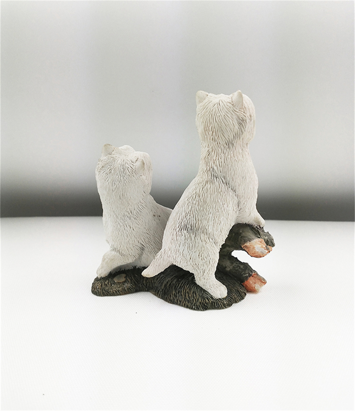 JJM West Highland White Terrier Dog Pet Figure Collector Canidae Animal Toy Gfit Car Decoration Crafts Souvenirs Simple Modern