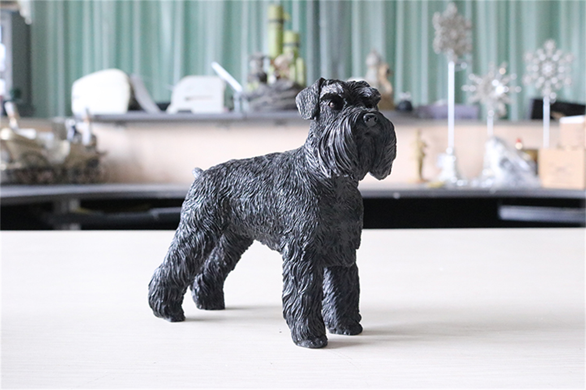 JJM Miniature Schnauzer Dog Pet Figure Animal Model Collector Toys Decor Gift Car Decoration Crafts Collection Simulation Model JJM Miniature Schnauzer Dog Pet Figure Animal Model Collector Toys Decor Gift Car Decoration Crafts Collection Simulation Model