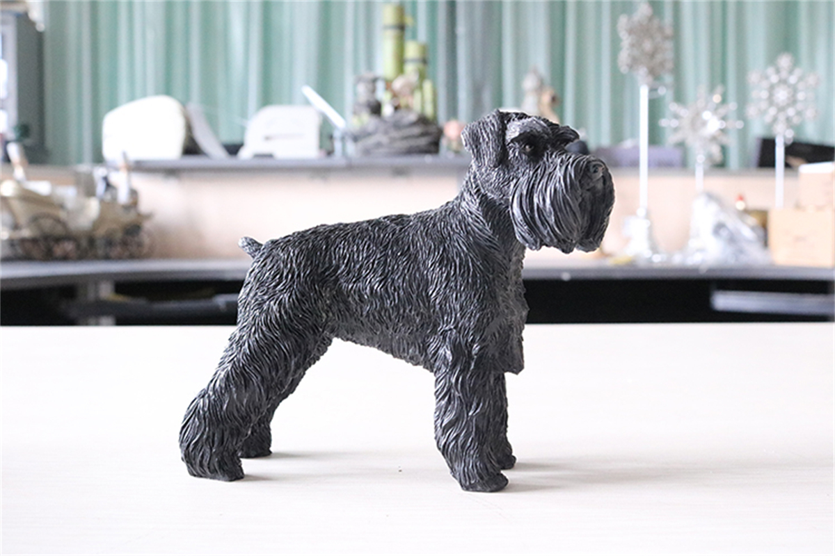 JJM Miniature Schnauzer Dog Pet Figure Animal Model Collector Toys Decor Gift Car Decoration Crafts Collection Simulation Model JJM Miniature Schnauzer Dog Pet Figure Animal Model Collector Toys Decor Gift Car Decoration Crafts Collection Simulation Model