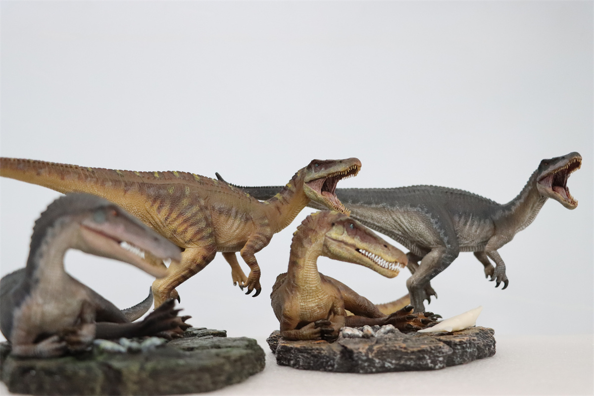 Nanmu Studio 1/35 Couple Baryonyx Santiago Calypso Figure Spinosauridae Dinosaur Toy Animal Model Christmas Kids Gift Decoration