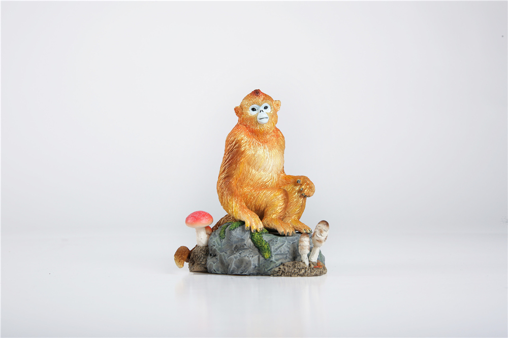 EDAGE Snub-nosed Monkey Family Scene Statue Golden Monkey Animal Figure Desktop Decoration Collector Toy Gift EDAGE Snub-nosed Monkey Family Scene Statue Golden Monkey Animal Figure Desktop Decoration Collector Toy Gift
