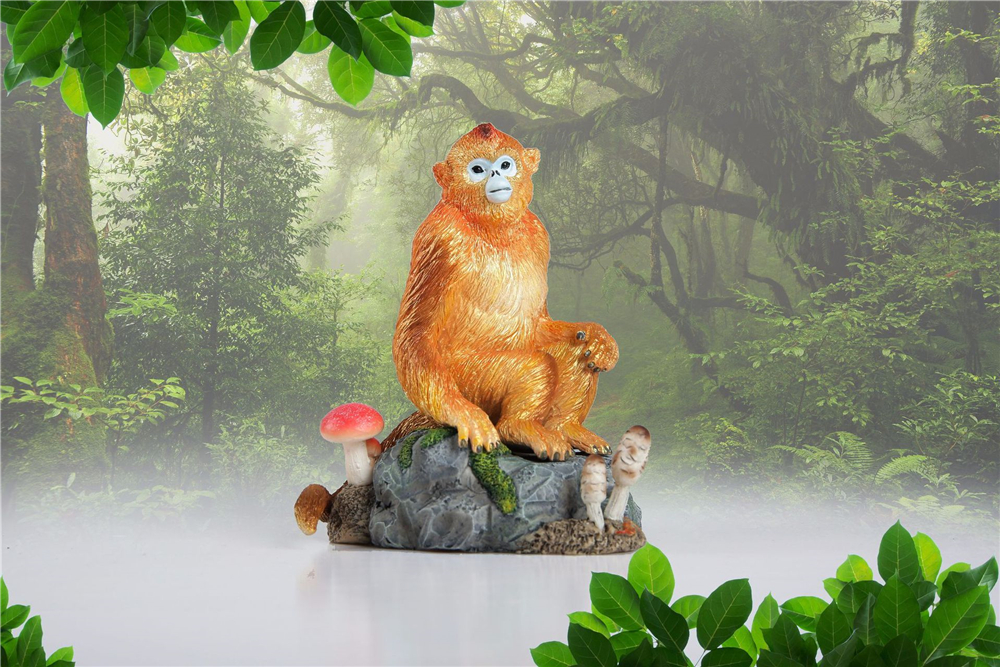 EDAGE Snub-nosed Monkey Family Scene Statue Golden Monkey Animal Figure Desktop Decoration Collector Toy Gift EDAGE Snub-nosed Monkey Family Scene Statue Golden Monkey Animal Figure Desktop Decoration Collector Toy Gift