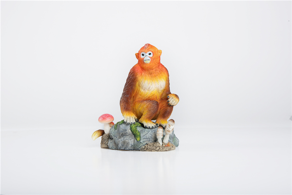 EDAGE Snub-nosed Monkey Family Scene Statue Golden Monkey Animal Figure Desktop Decoration Collector Toy Gift EDAGE Snub-nosed Monkey Family Scene Statue Golden Monkey Animal Figure Desktop Decoration Collector Toy Gift