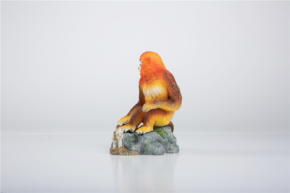 EDAGE Snub-nosed Monkey Family Scene Statue Golden Monkey Animal Figure Desktop Decoration Collector Toy Gift EDAGE Snub-nosed Monkey Family Scene Statue Golden Monkey Animal Figure Desktop Decoration Collector Toy Gift