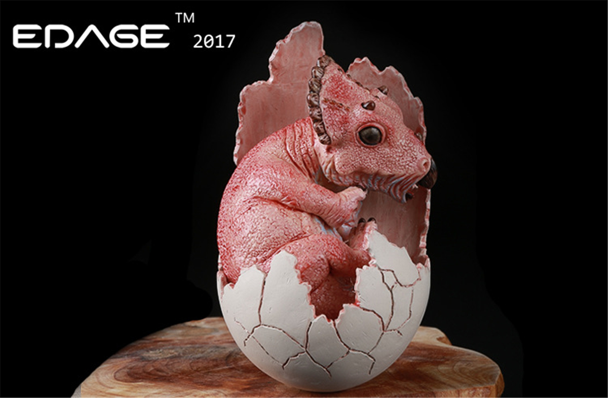EDAGE Triceratops Baby Egg Figure Dinosaur Toys Animal Collector Decoration Adults Gift EDAGE Triceratops Baby Egg Figure Dinosaur Toys Animal Collector Decoration Adults Gift