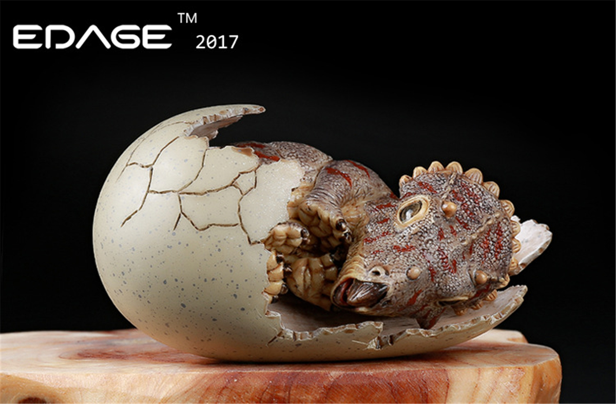 EDAGE Triceratops Baby Egg Figure Dinosaur Toys Animal Collector Decoration Adults Gift EDAGE Triceratops Baby Egg Figure Dinosaur Toys Animal Collector Decoration Adults Gift