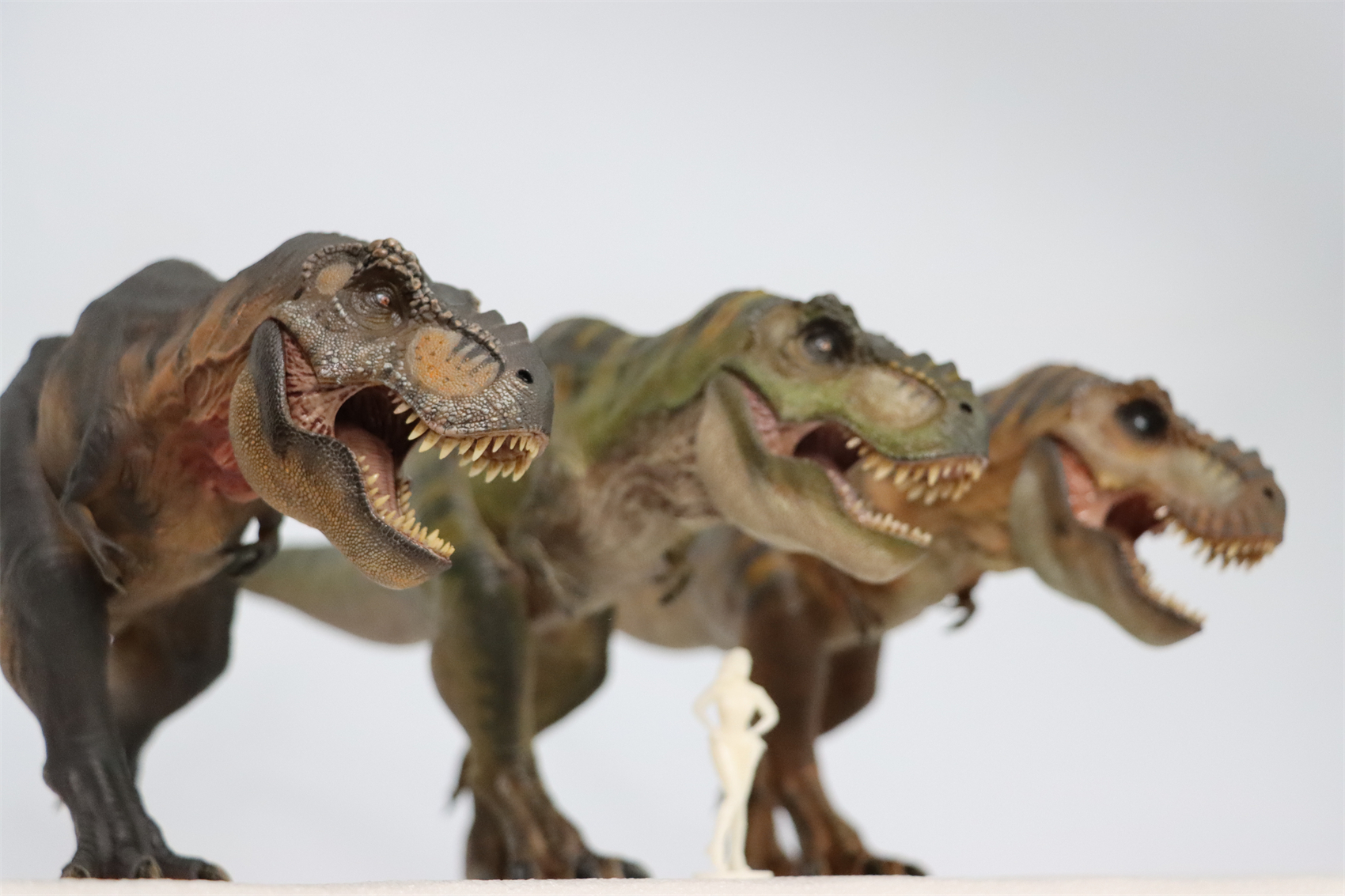 Nanmu 1:35 Tyrannosaurus Rex Deluxe Version The Once and Future King Obsidian Mountains T-Rex Dinosaur Toy Animal Model