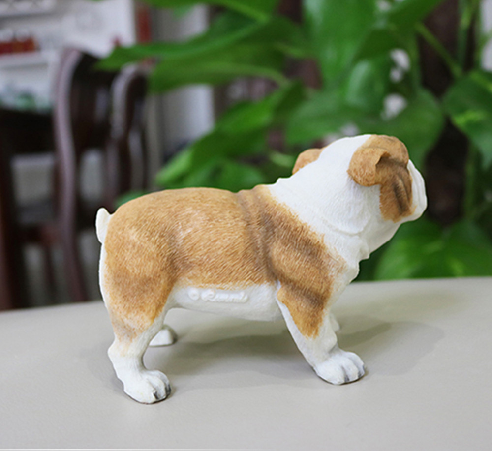 JJM Stand British Bulldog Dog Pet Figure Canidae Animal Collector Toy Car Decor Simulation Animal Home Decor Figure Collection JJM Stand British Bulldog Dog Pet Figure Canidae Animal Collector Toy Car Decor Simulation Animal Home Decor Figure Collection