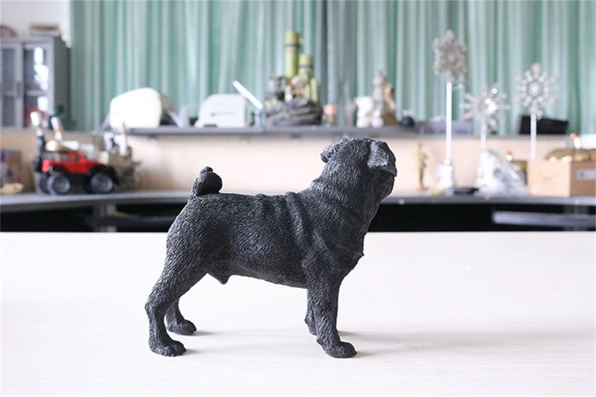 JJM Pug Dog Pet Figure Canidae Animal Collector Canis Lupus Familiaris Toy Gift Crafts Souvenirs Decoration Vehicle Simulation JJM Pug Dog Pet Figure Canidae Animal Collector Canis Lupus Familiaris Toy Gift Crafts Souvenirs Decoration Vehicle Simulation
