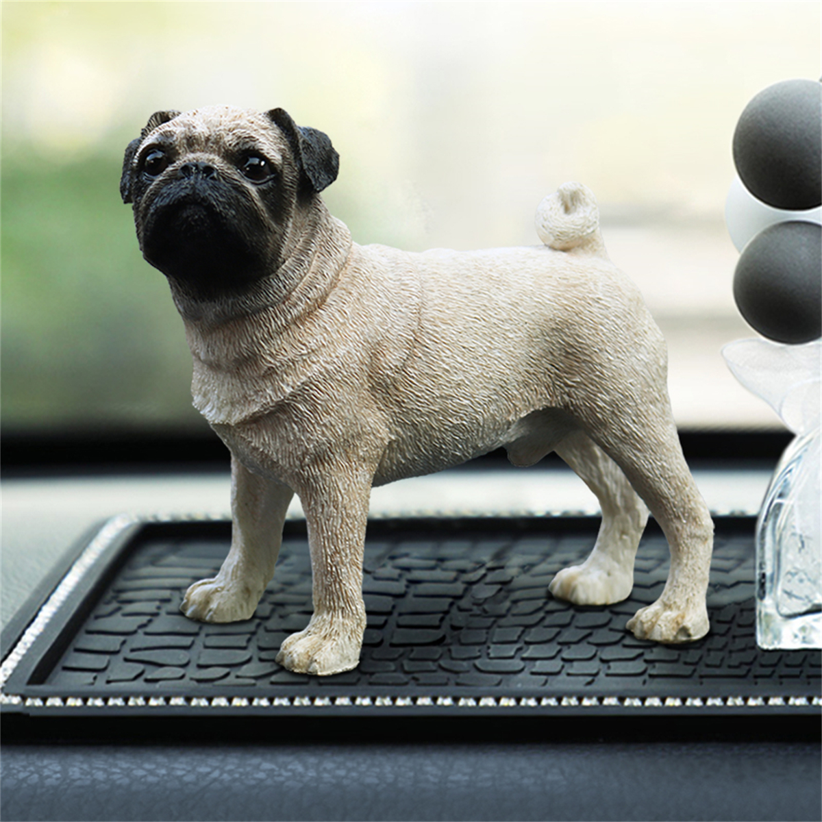JJM Pug Dog Pet Figure Canidae Animal Collector Canis Lupus Familiaris Toy Gift Crafts Souvenirs Decoration Vehicle Simulation JJM Pug Dog Pet Figure Canidae Animal Collector Canis Lupus Familiaris Toy Gift Crafts Souvenirs Decoration Vehicle Simulation