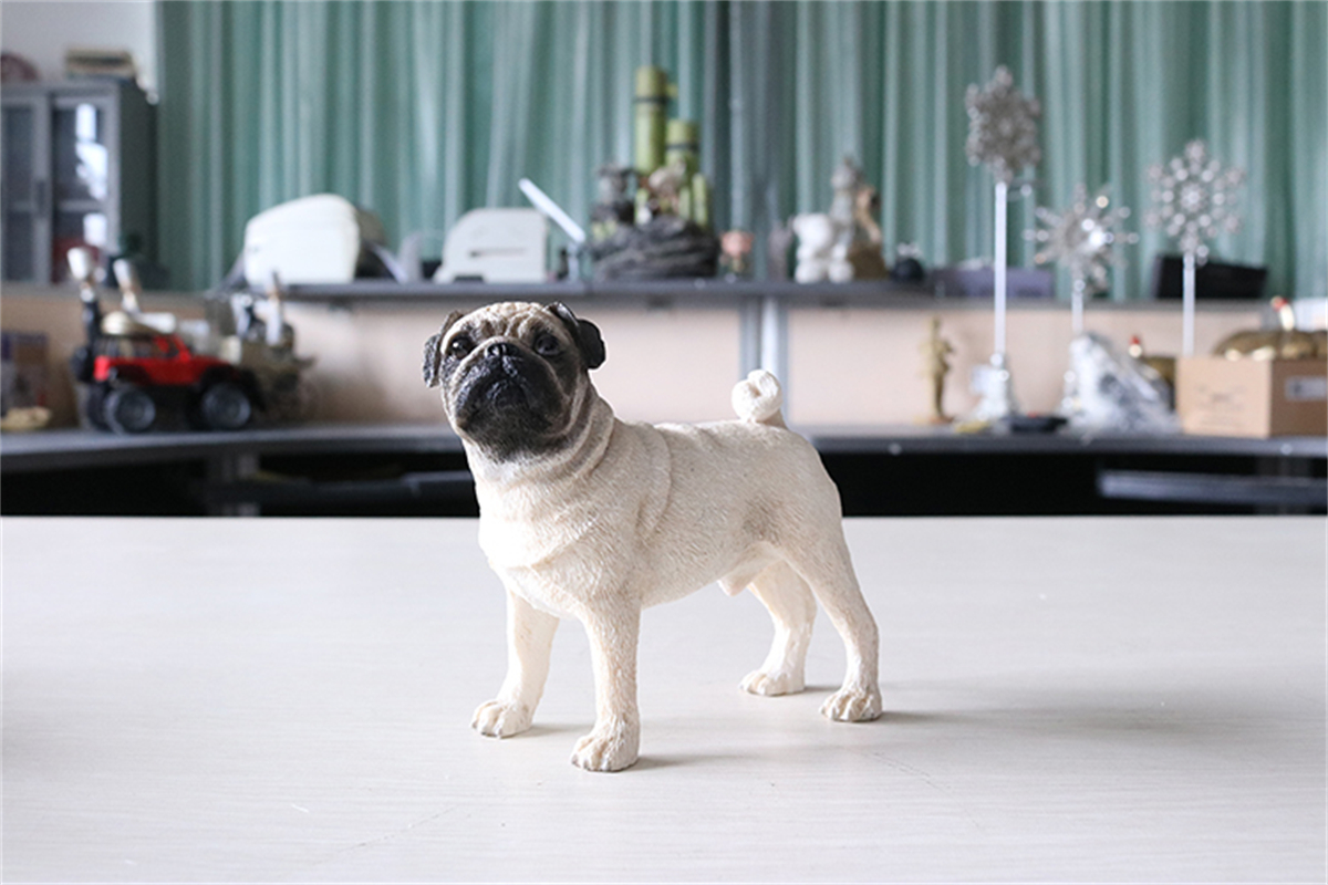 JJM Pug Dog Pet Figure Canidae Animal Collector Canis Lupus Familiaris Toy Gift Crafts Souvenirs Decoration Vehicle Simulation JJM Pug Dog Pet Figure Canidae Animal Collector Canis Lupus Familiaris Toy Gift Crafts Souvenirs Decoration Vehicle Simulation