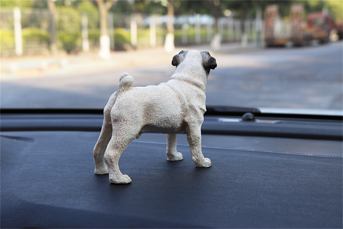 JJM Pug Dog Pet Figure Canidae Animal Collector Canis Lupus Familiaris Toy Gift Crafts Souvenirs Decoration Vehicle Simulation JJM Pug Dog Pet Figure Canidae Animal Collector Canis Lupus Familiaris Toy Gift Crafts Souvenirs Decoration Vehicle Simulation