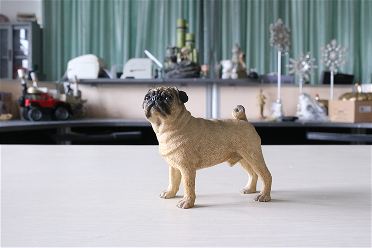 JJM Pug Dog Pet Figure Canidae Animal Collector Canis Lupus Familiaris Toy Gift Crafts Souvenirs Decoration Vehicle Simulation JJM Pug Dog Pet Figure Canidae Animal Collector Canis Lupus Familiaris Toy Gift Crafts Souvenirs Decoration Vehicle Simulation