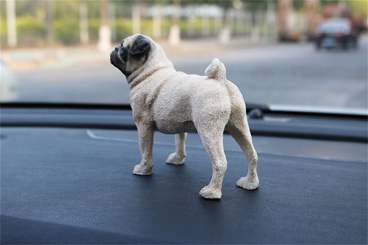 JJM Pug Dog Pet Figure Canidae Animal Collector Canis Lupus Familiaris Toy Gift Crafts Souvenirs Decoration Vehicle Simulation JJM Pug Dog Pet Figure Canidae Animal Collector Canis Lupus Familiaris Toy Gift Crafts Souvenirs Decoration Vehicle Simulation