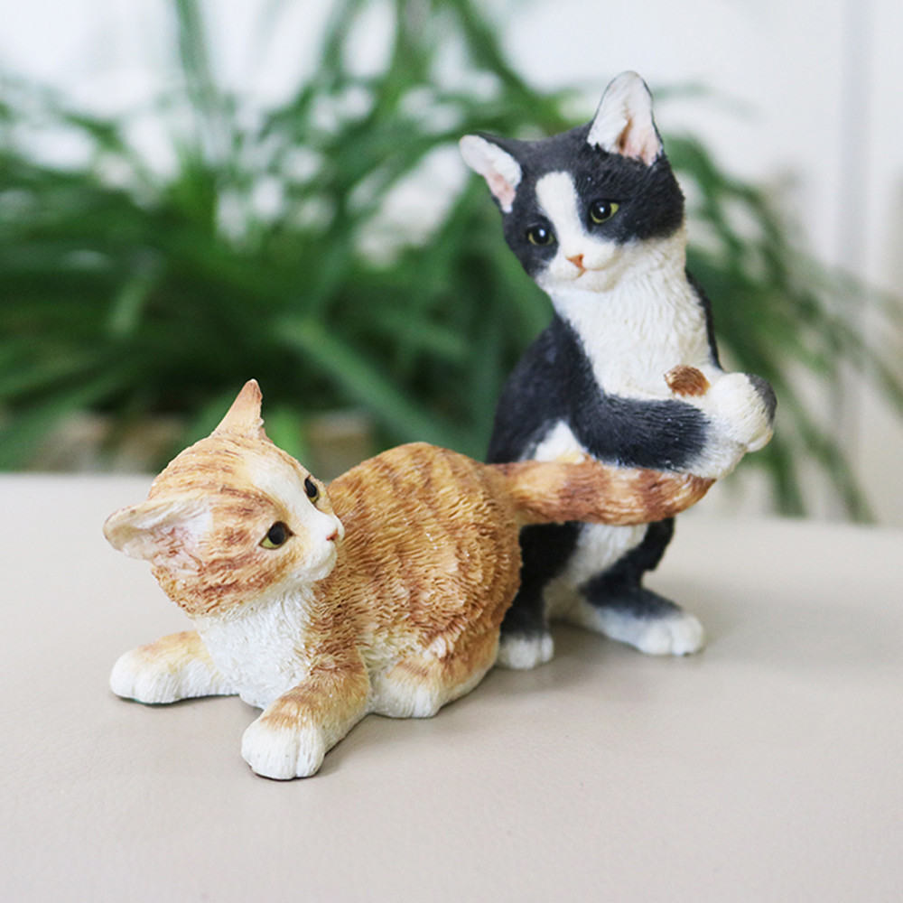 JJM Chinese Garden Cat Pet Figure Kitten Felis catus Animal Collector Toy Resin Model Educational for Children Adults Kids Gift JJM Chinese Garden Cat Pet Figure Kitten Felis catus Animal Collector Toy Resin Model Educational for Children Adults Kids Gift