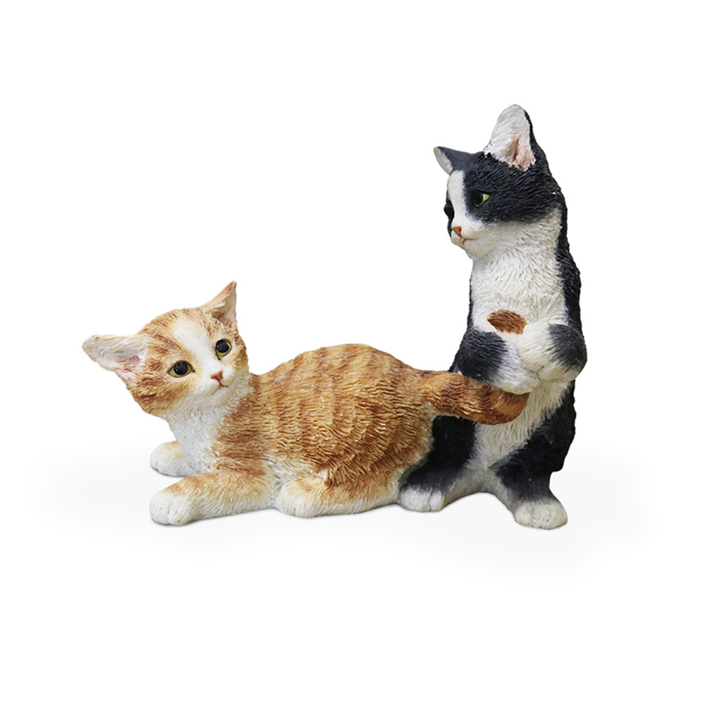 JJM Chinese Garden Cat Pet Figure Kitten Felis catus Animal Collector Toy Resin Model Educational for Children Adults Kids Gift JJM Chinese Garden Cat Pet Figure Kitten Felis catus Animal Collector Toy Resin Model Educational for Children Adults Kids Gift