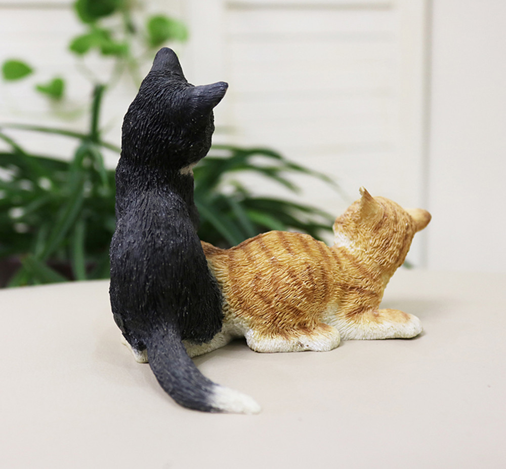 JJM Chinese Garden Cat Pet Figure Kitten Felis catus Animal Collector Toy Resin Model Educational for Children Adults Kids Gift JJM Chinese Garden Cat Pet Figure Kitten Felis catus Animal Collector Toy Resin Model Educational for Children Adults Kids Gift