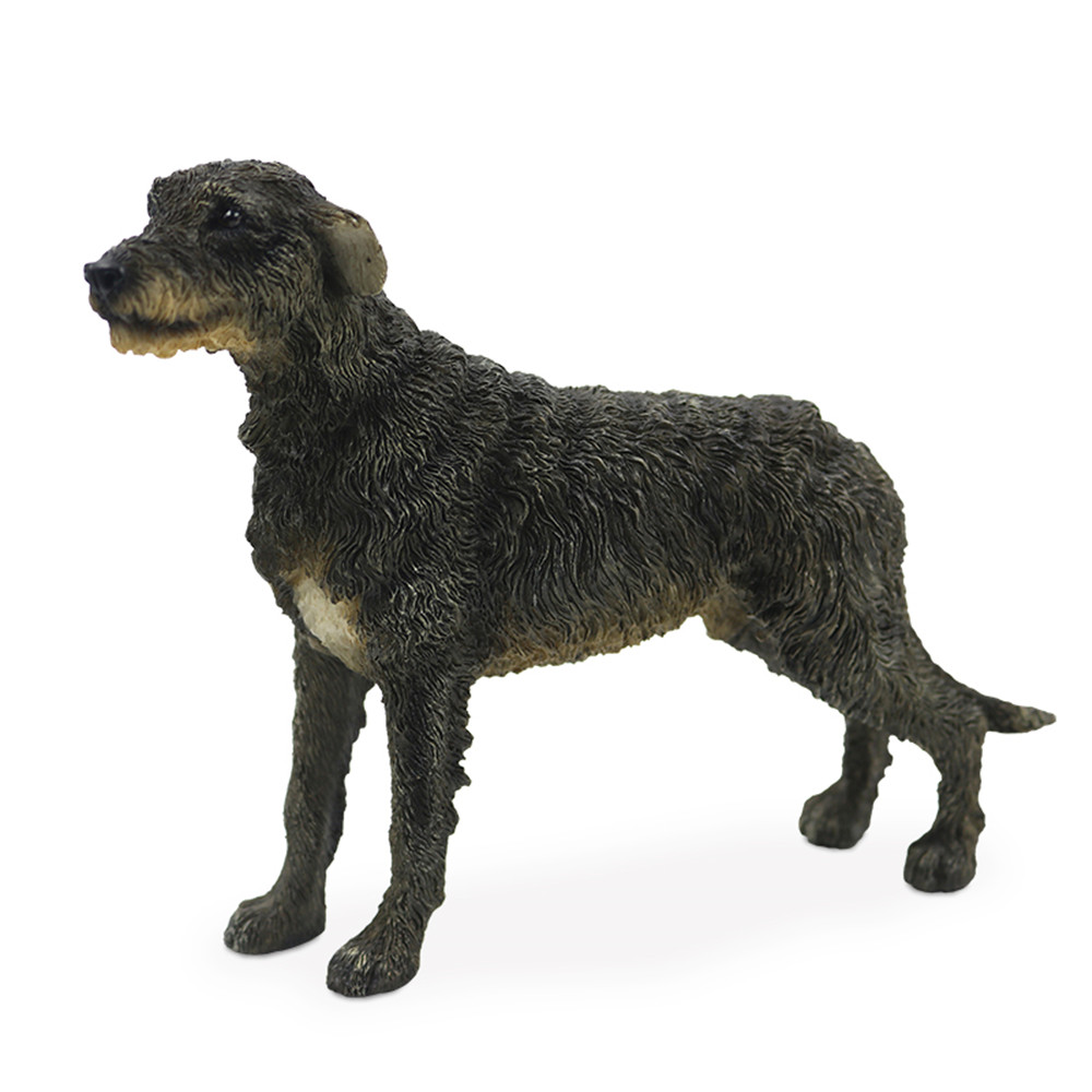 JJM Irish Wolfhound Dog Pet Figure Canidae Animal Collector Toy Car Decoration