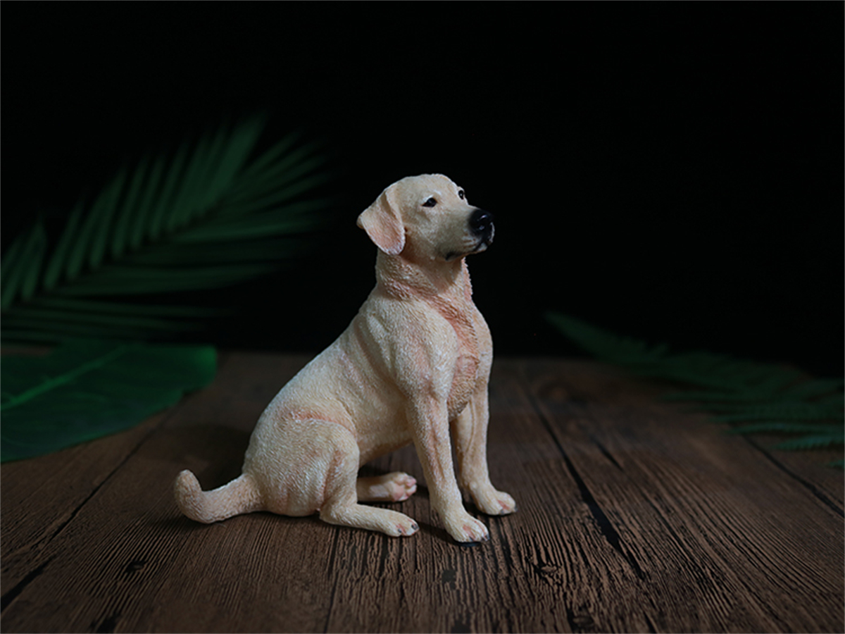 JJM Sit Labrador Retriever Dog Pet Figure Animal Car Decoration Model Toy Crafts Souvenirs Gift Decor Vehicle Simulation Unisex