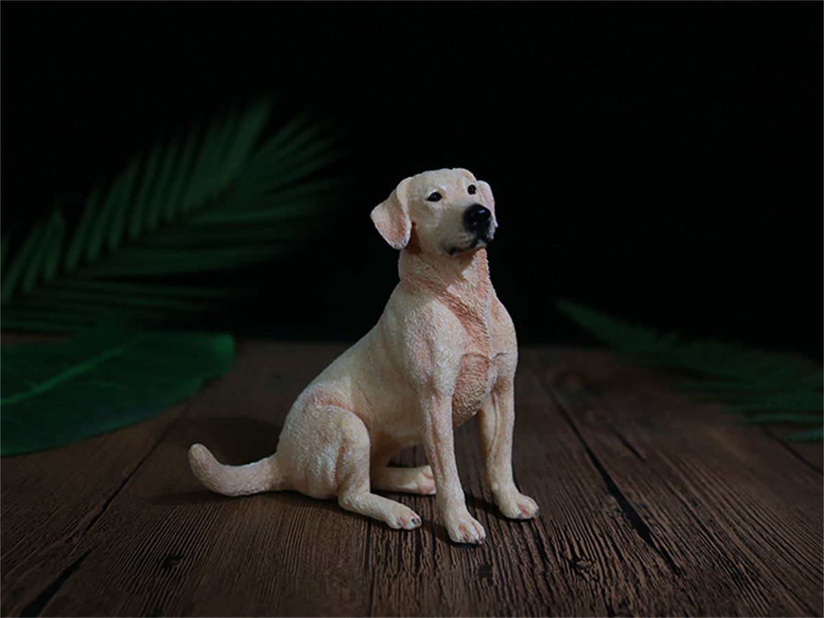 JJM Sit Labrador Retriever Dog Pet Figure Animal Car Decoration Model Toy Crafts Souvenirs Gift Decor Vehicle Simulation Unisex