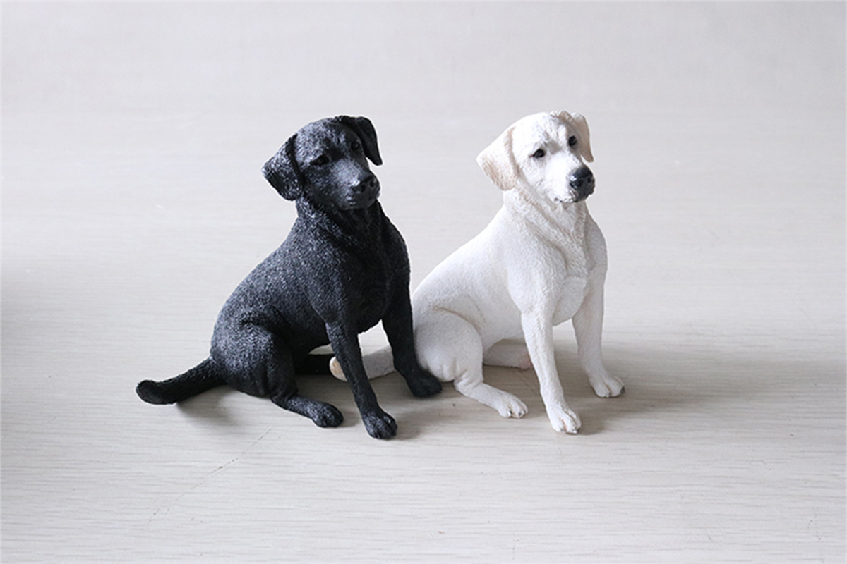 JJM Sit Labrador Retriever Dog Pet Figure Animal Car Decoration Model Toy Crafts Souvenirs Gift Decor Vehicle Simulation Unisex