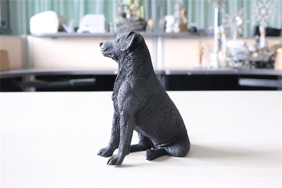 JJM Sit Labrador Retriever Dog Pet Figure Animal Car Decoration Model Toy Crafts Souvenirs Gift Decor Vehicle Simulation Unisex