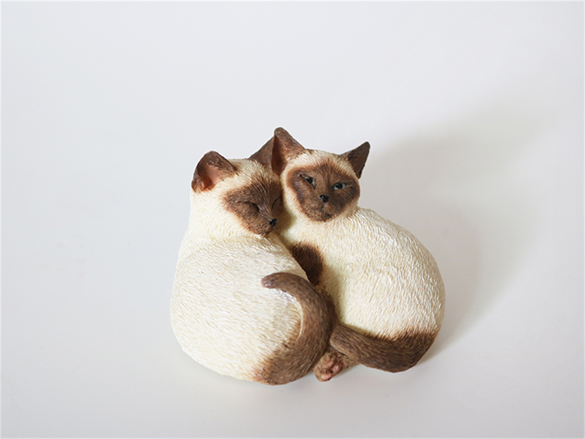 JJM Cute Birman Cat Pet Figure Kitten Felidae Animal Collector Toy Couple Sleeping Position Decoration Gift Crafts Souvenirs JJM Cute Birman Cat Pet Figure Kitten Felidae Animal Collector Toy Couple Sleeping Position Decoration Gift Crafts Souvenirs