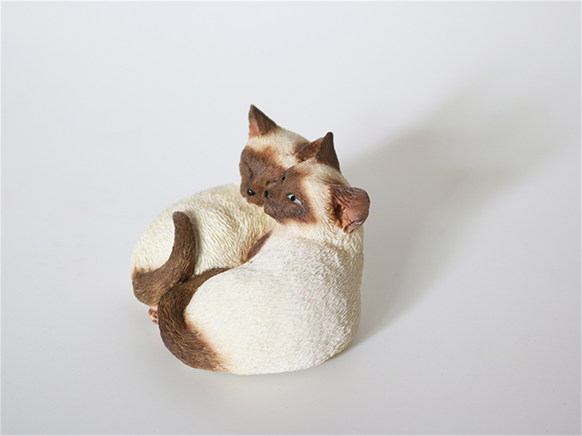 JJM Cute Birman Cat Pet Figure Kitten Felidae Animal Collector Toy Couple Sleeping Position Decoration Gift Crafts Souvenirs JJM Cute Birman Cat Pet Figure Kitten Felidae Animal Collector Toy Couple Sleeping Position Decoration Gift Crafts Souvenirs