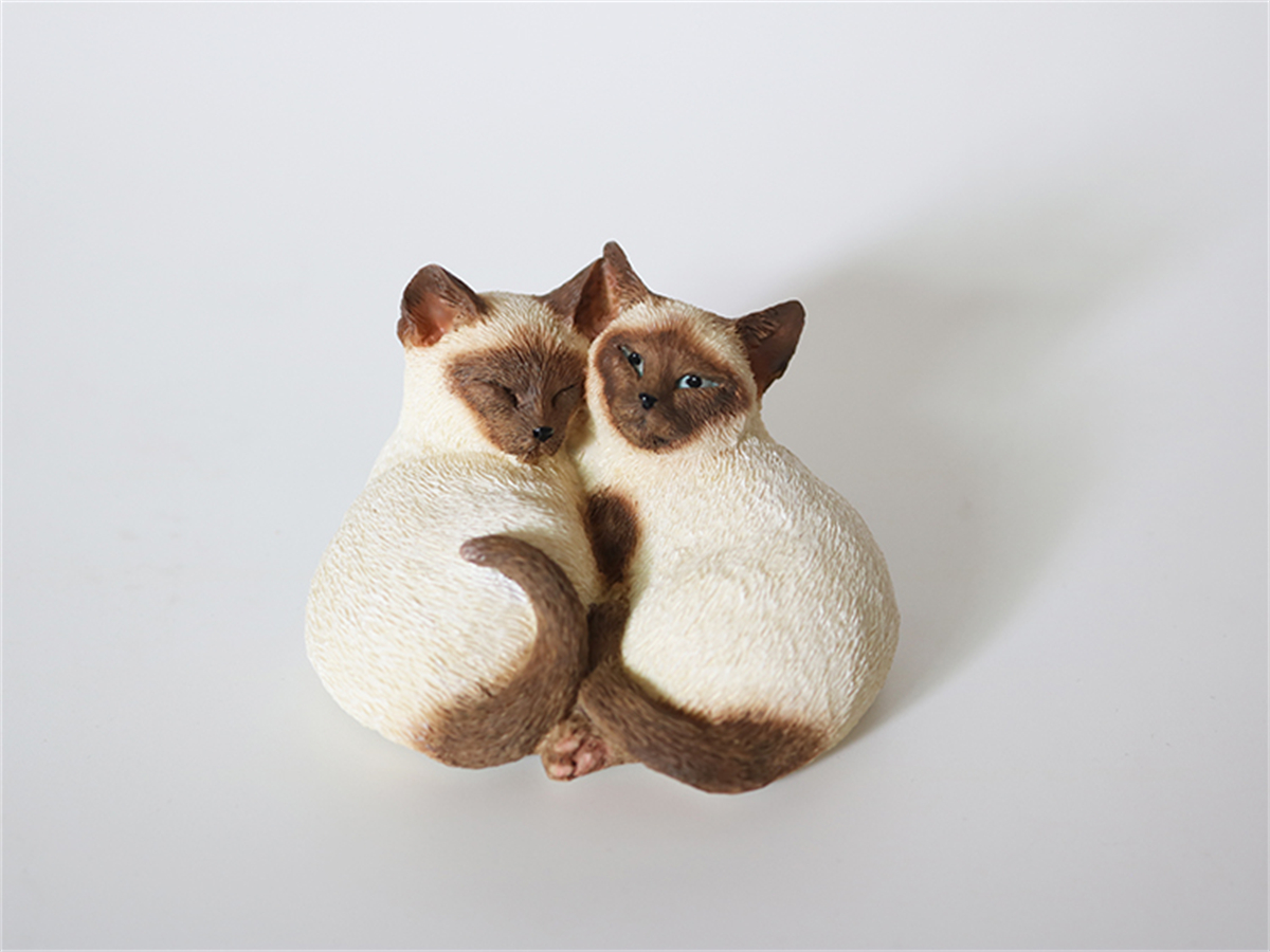 JJM Cute Birman Cat Pet Figure Kitten Felidae Animal Collector Toy Couple Sleeping Position Decoration Gift Crafts Souvenirs JJM Cute Birman Cat Pet Figure Kitten Felidae Animal Collector Toy Couple Sleeping Position Decoration Gift Crafts Souvenirs
