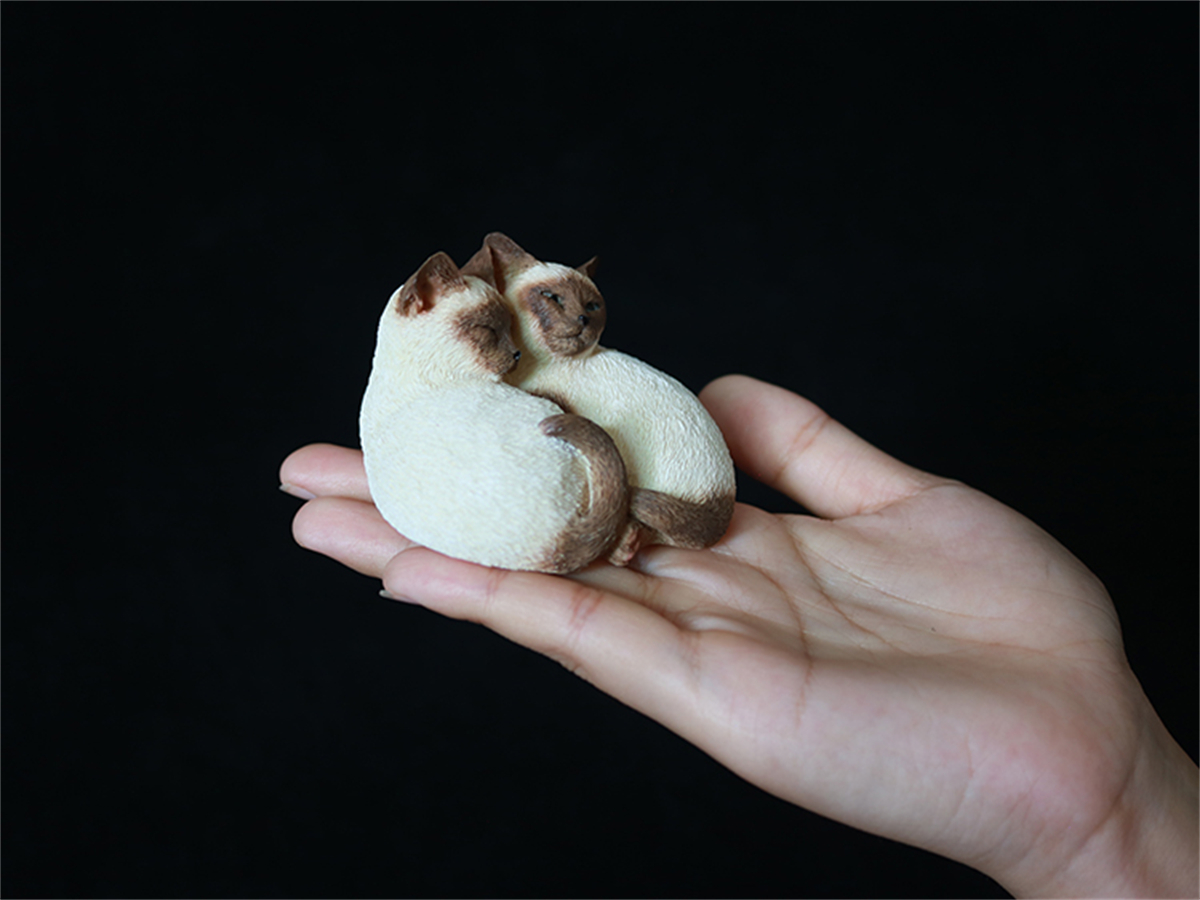 JJM Cute Birman Cat Pet Figure Kitten Felidae Animal Collector Toy Couple Sleeping Position Decoration Gift Crafts Souvenirs JJM Cute Birman Cat Pet Figure Kitten Felidae Animal Collector Toy Couple Sleeping Position Decoration Gift Crafts Souvenirs