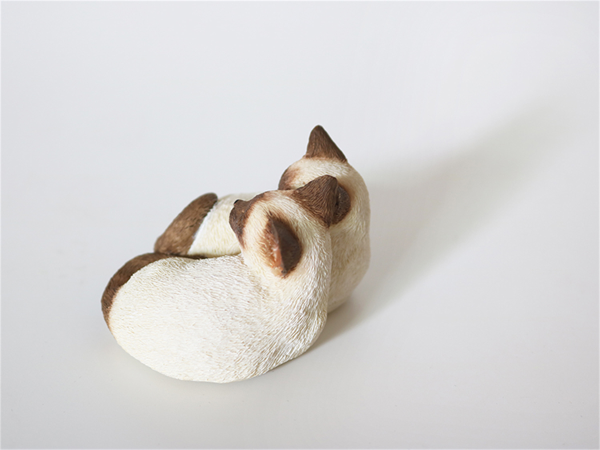 JJM Cute Birman Cat Pet Figure Kitten Felidae Animal Collector Toy Couple Sleeping Position Decoration Gift Crafts Souvenirs JJM Cute Birman Cat Pet Figure Kitten Felidae Animal Collector Toy Couple Sleeping Position Decoration Gift Crafts Souvenirs