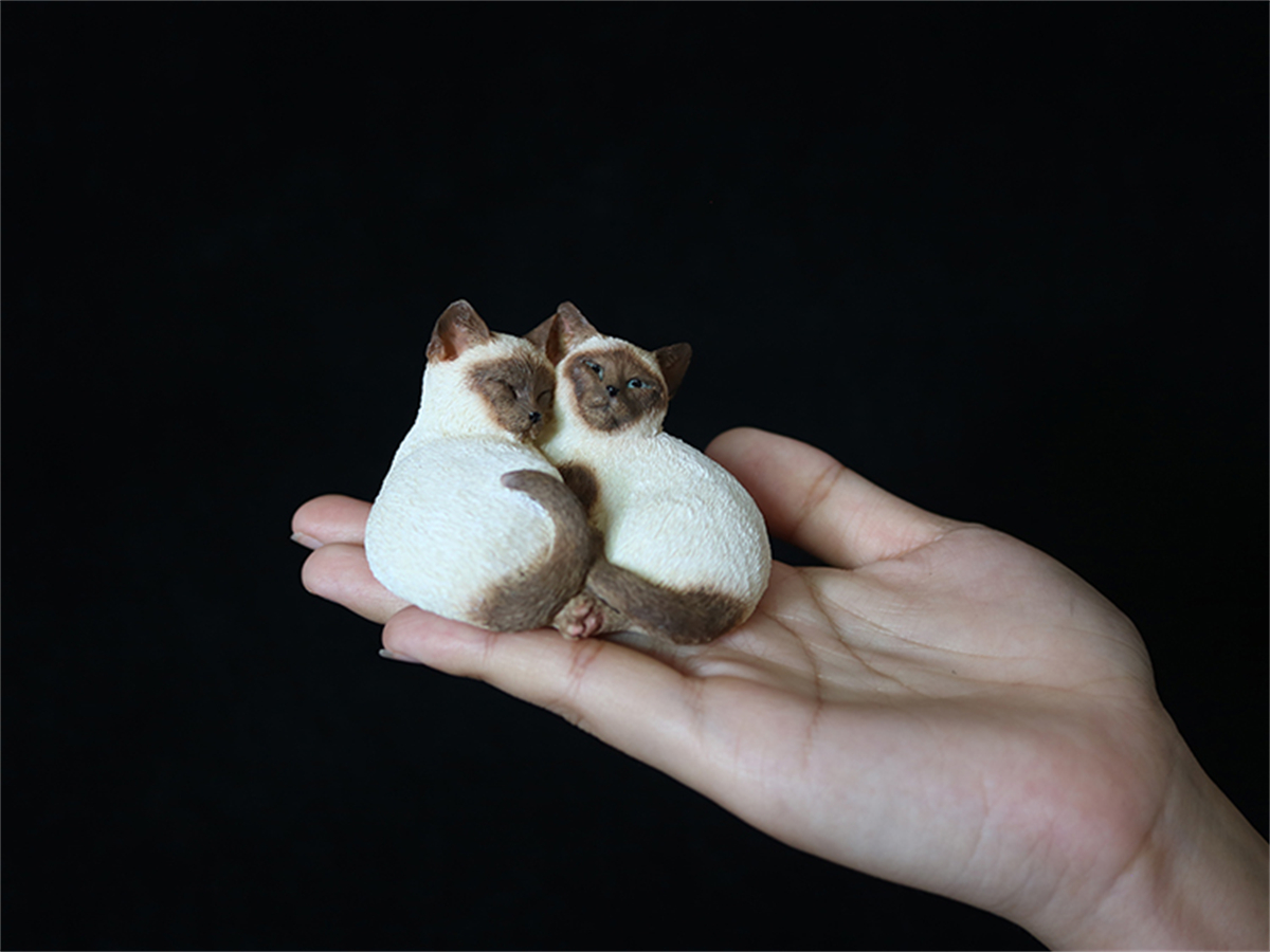 JJM Cute Birman Cat Pet Figure Kitten Felidae Animal Collector Toy Couple Sleeping Position Decoration Gift Crafts Souvenirs JJM Cute Birman Cat Pet Figure Kitten Felidae Animal Collector Toy Couple Sleeping Position Decoration Gift Crafts Souvenirs
