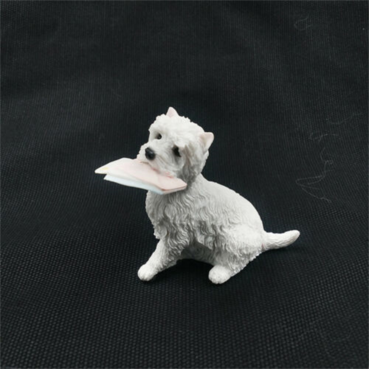 JJM West Highland White Terrier Envelope Dog Pet Figure Collector Animal Toys Crafts Souvenirs Gift Decor Vehicle Simulation