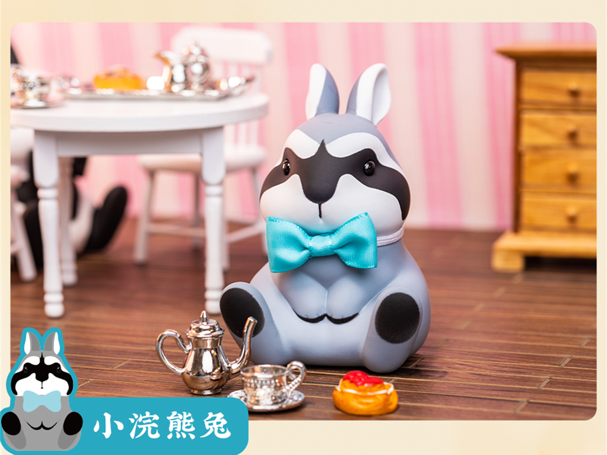 Fluff Rabbit Model Blind Box Animal Figure Collector Kid Cute Toy Gift Crafts Souvenirs Car Decoration Simulation Ornaments