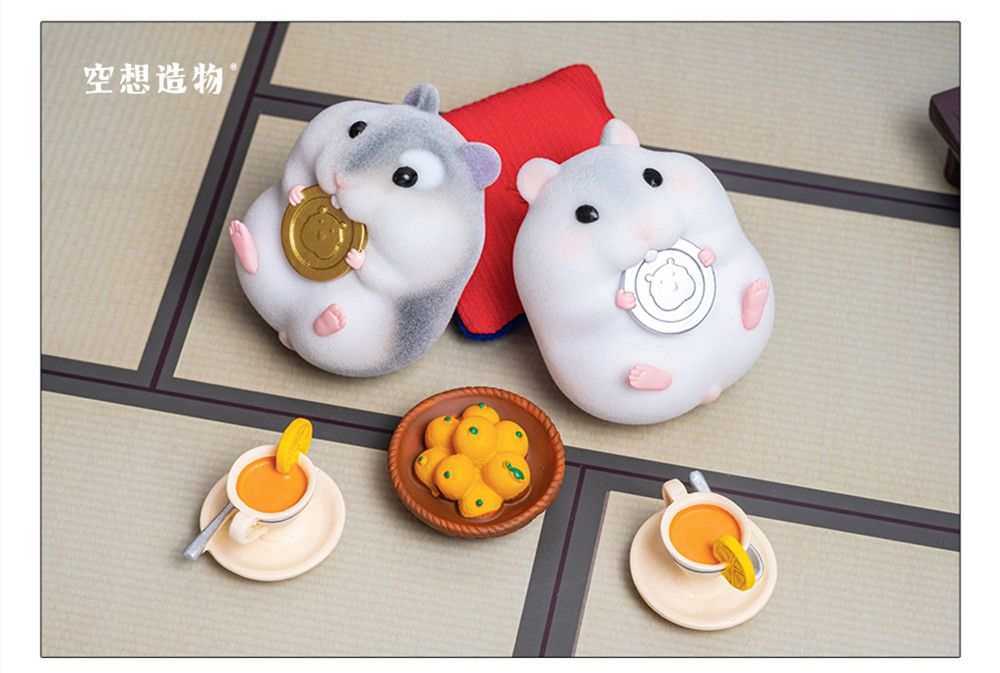 Cute Hamster Animal Blind Box Model Figure Collector Simulation Ornaments Decor Toy Gift Crafts Souvenirs