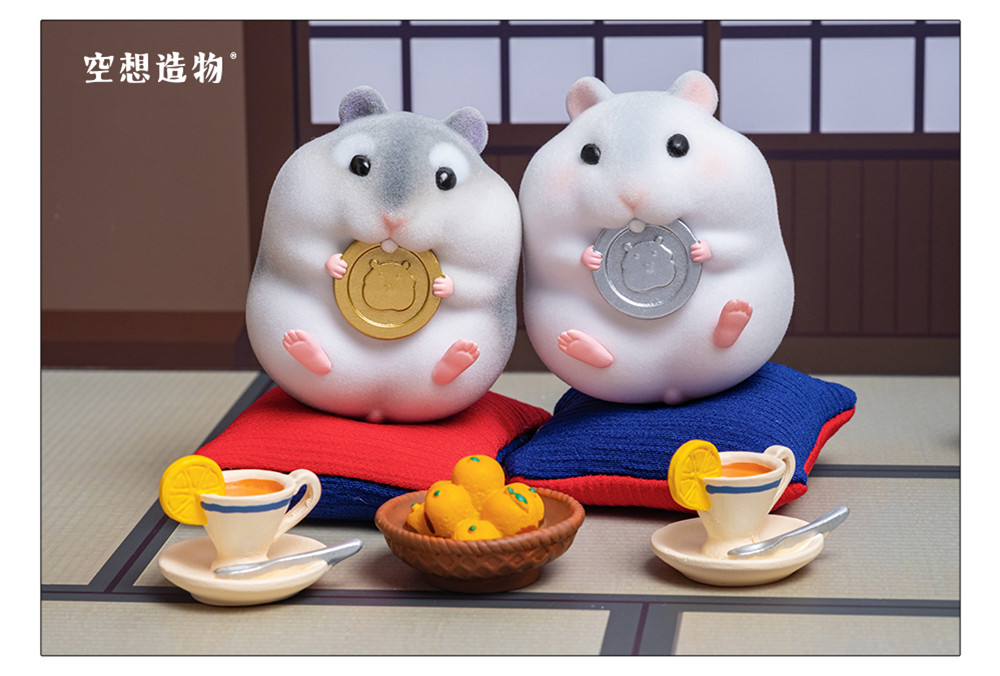 Cute Hamster Animal Blind Box Model Figure Collector Simulation Ornaments Decor Toy Gift Crafts Souvenirs