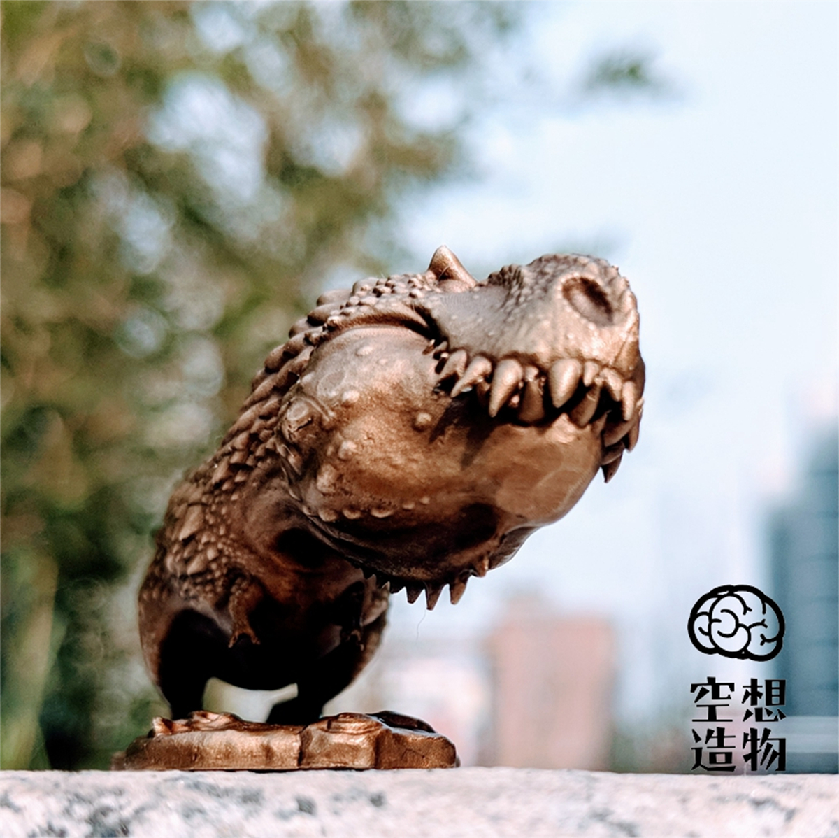 Tyrannosaurus Triceratops Brass Model T-Rex Animal Collector Dinosaur Fantasy Creation Popular Collection Ornaments Decor Gift Tyrannosaurus Triceratops Brass Model T-Rex Animal Collector Dinosaur Fantasy Creation Popular Collection Ornaments Decor Gift